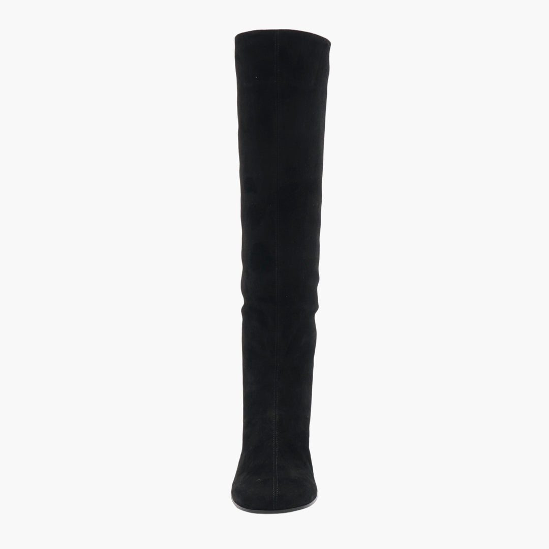GIANVITO ROSSI Black Leather Long Boots