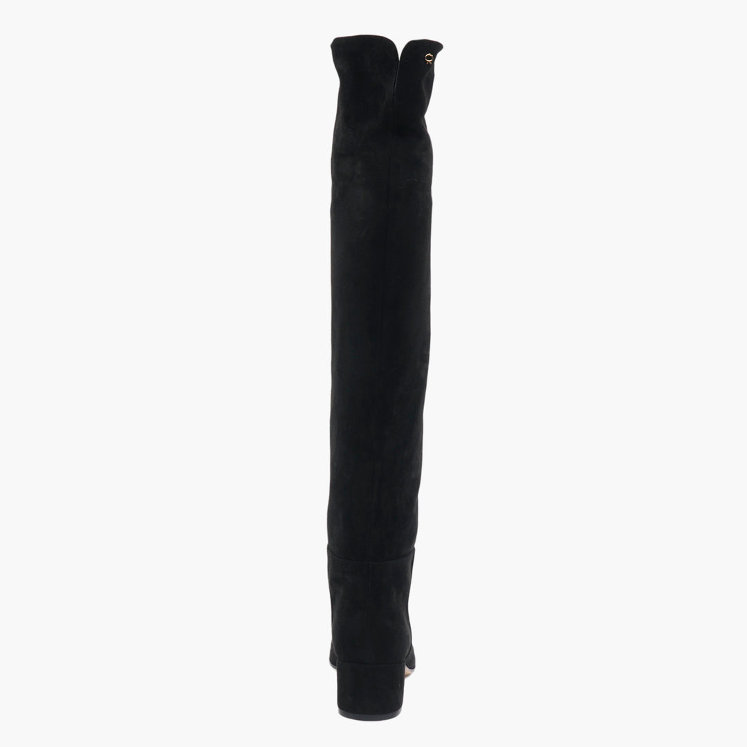 GIANVITO ROSSI Black Leather Long Boots