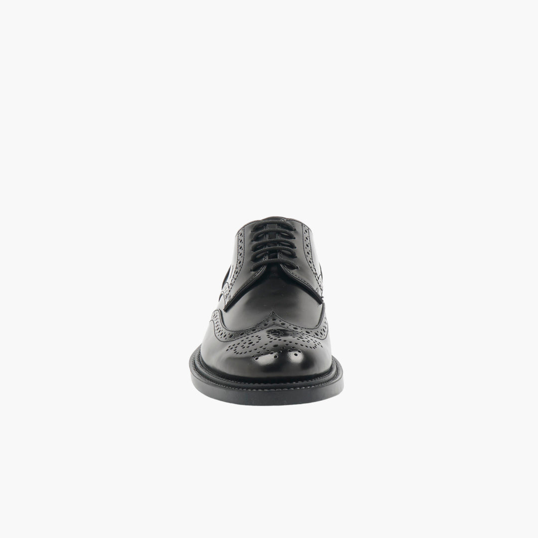 TOD'S Black Leather Derby Loafers