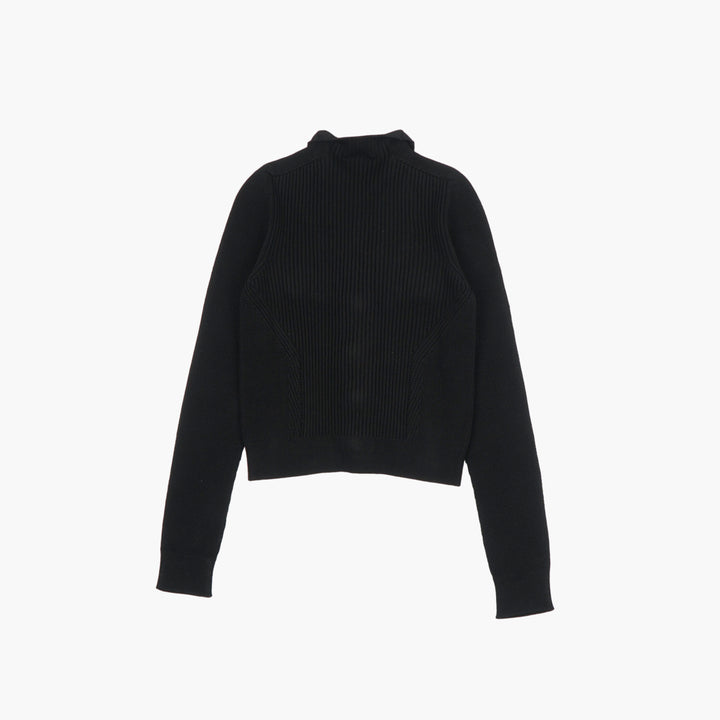 Maglione lavorato a maglia Balmain con bottoni dorati - Nero/Oro