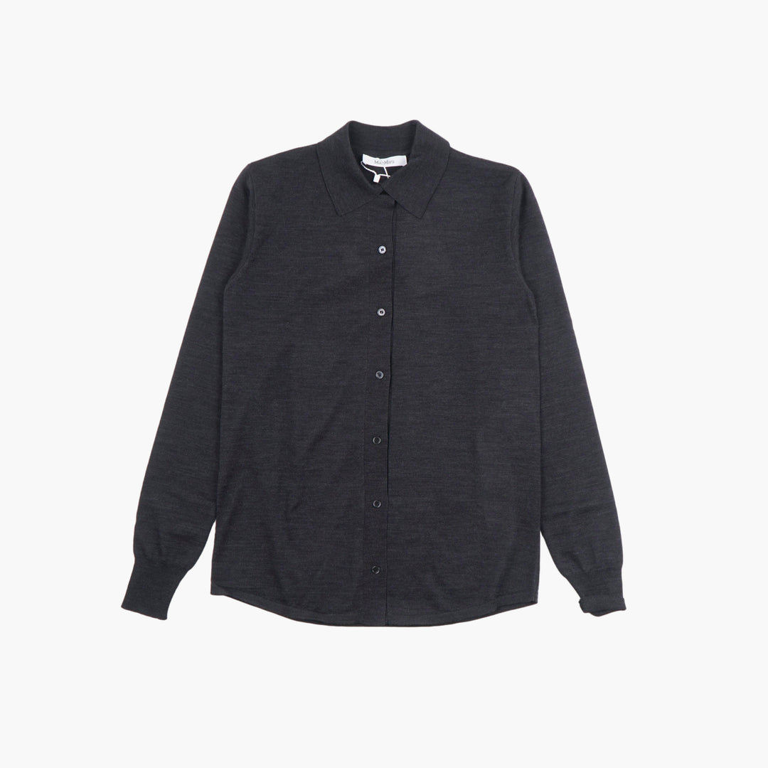 MAX MARA Classic Button-Down Shirt in Grigio for Timeless Elegance