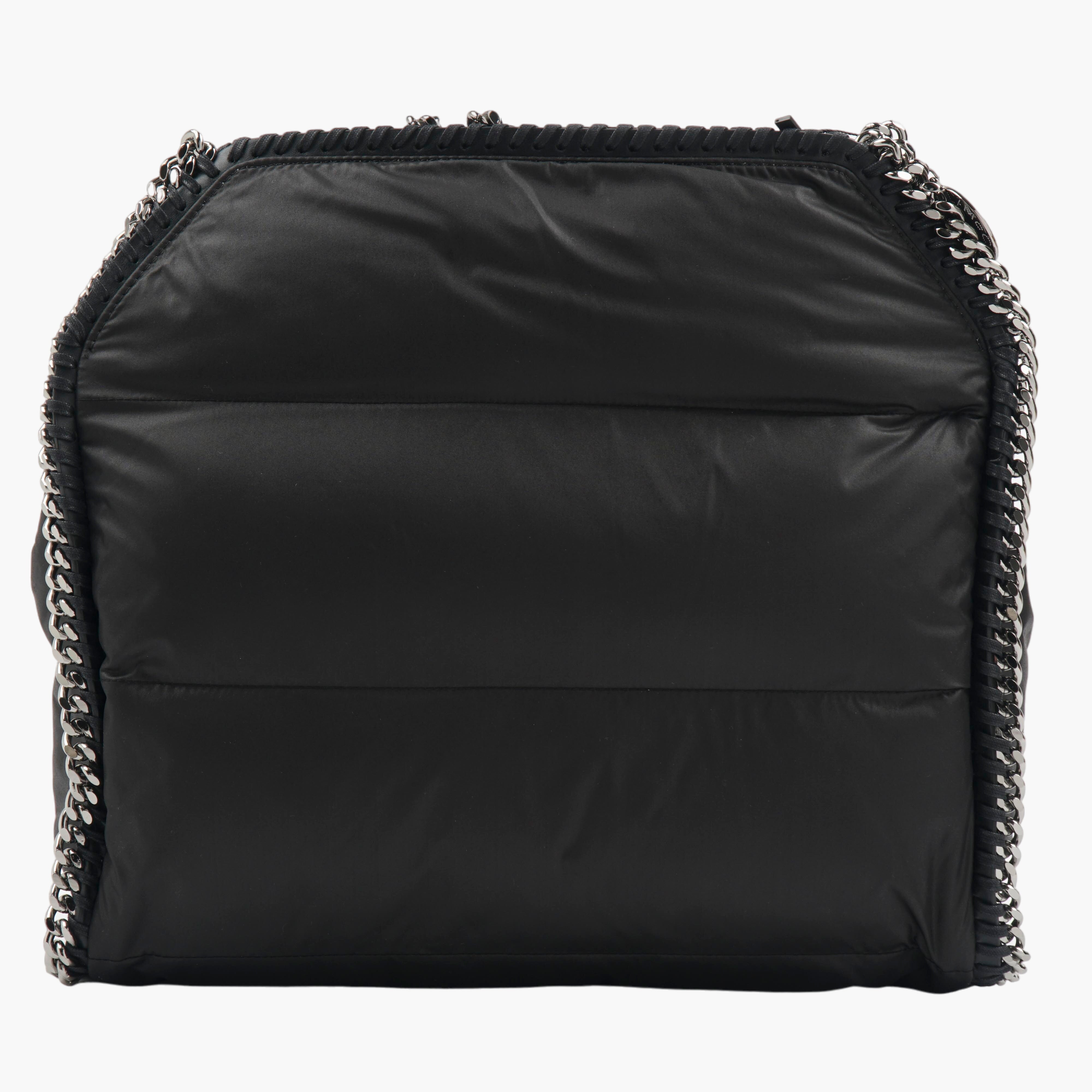 Stella McCartney Black Padded Bag with Signature Chain