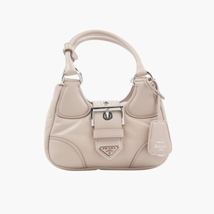 Prada Pink Handbag - Elegant Compact Design with Silver-Tone Hardware