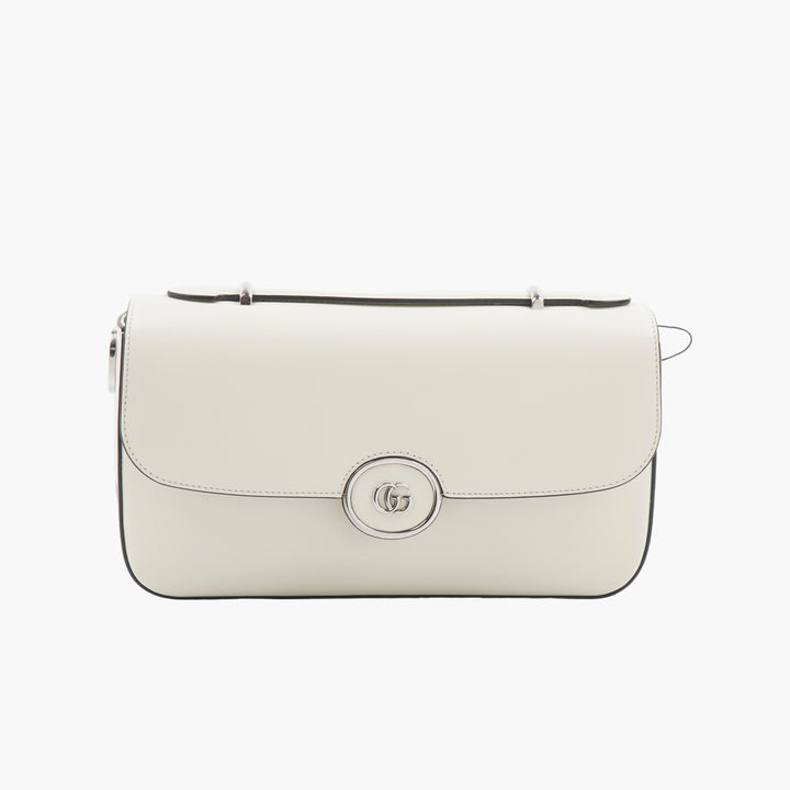 GUCCI Leather Crossbody Bag with GG Logo