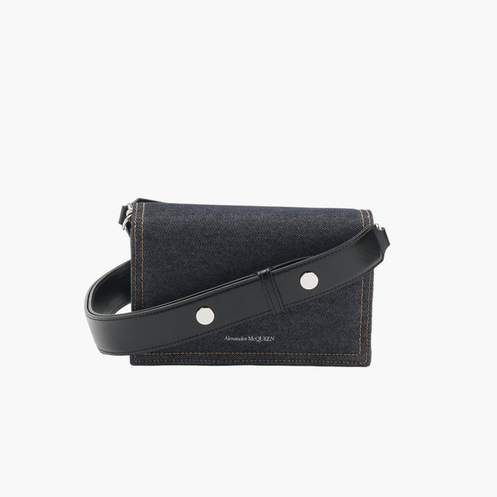 Alexander McQueen Nero Leather Bag with Skull Embellishment - Made in Italy