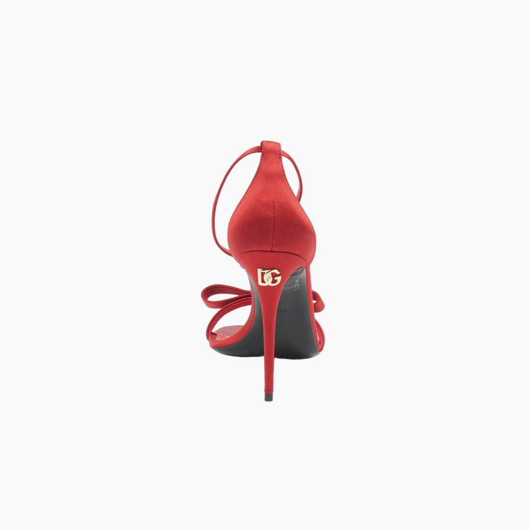 Dolce &amp; Gabbana Sandali in raso Rosso