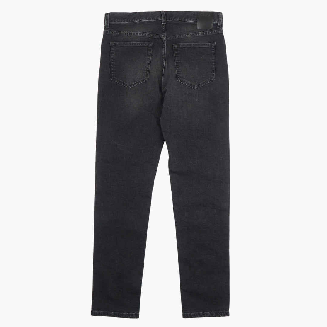 Jeans in denim nero Ermenegildo Zegna - Moda di lusso versatile e comoda