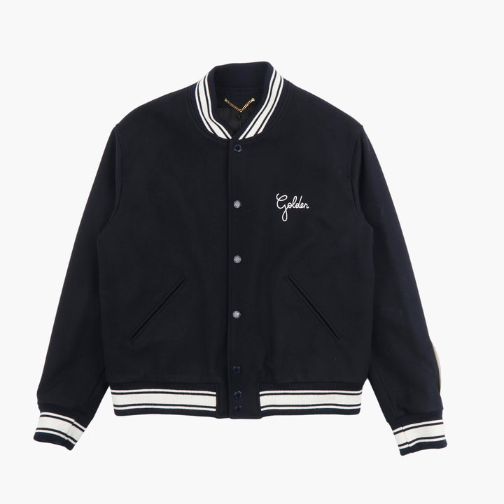 Golden Goose Varsity Men's Jacket – Navy-White