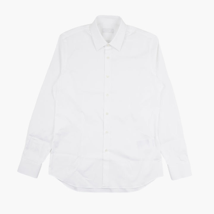 Camicia classica bianca da uomo PRADA Made in Italy
