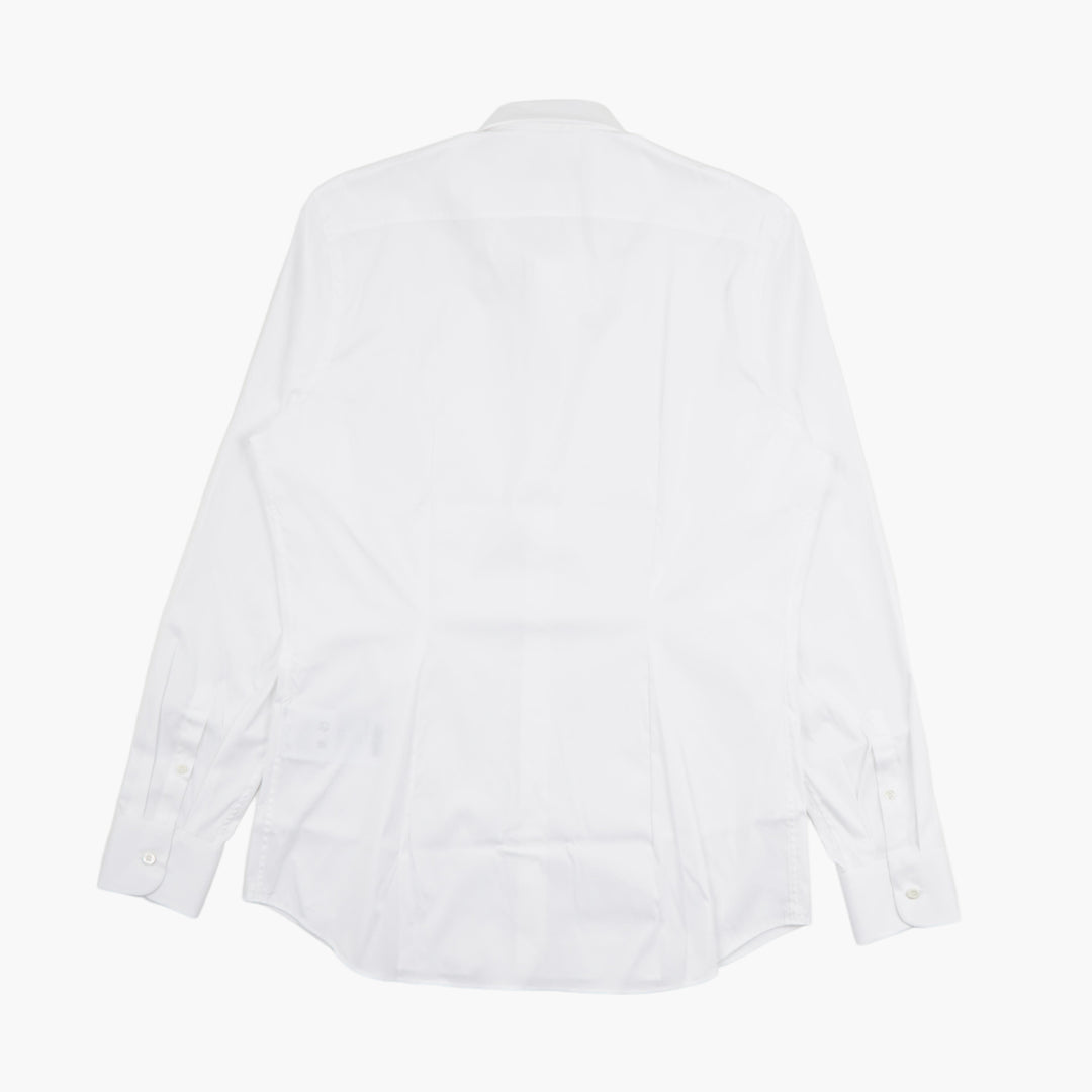 Camicia classica bianca da uomo PRADA Made in Italy