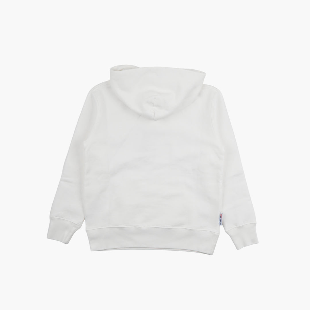 Felpa con cappuccio da donna AUTRY in bianco con cappuccio regolabile e tasca anteriore
