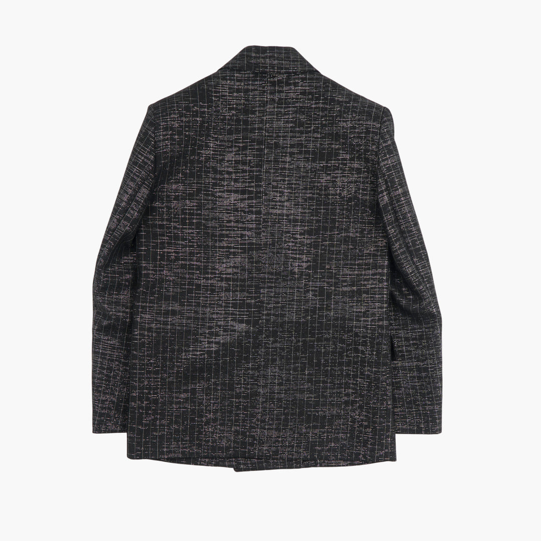 Blazer doppiopetto MSGM - Nero Textured Elegance
