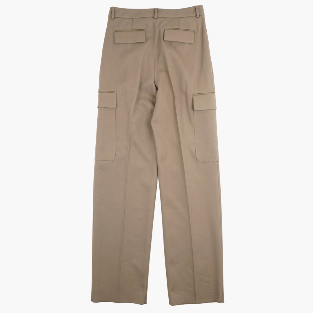 MAX MARA Elegant Beige Cargo Pants with Multiple Pockets