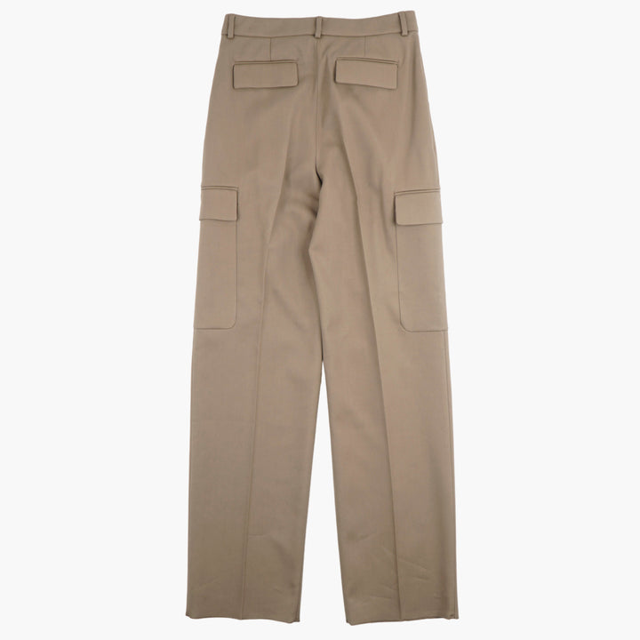 MAX MARA Elegant Beige Cargo Pants with Multiple Pockets