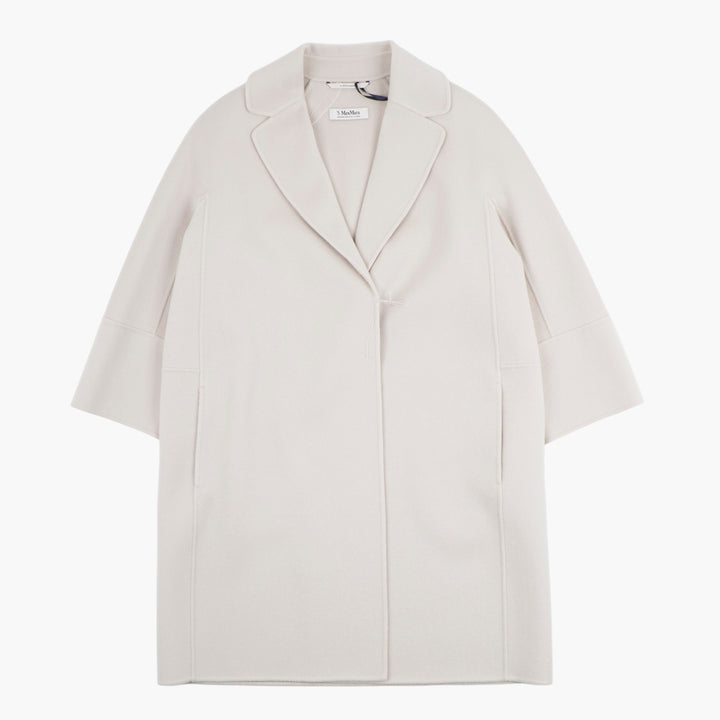 Max Mara Elegant Timeless Coat in White