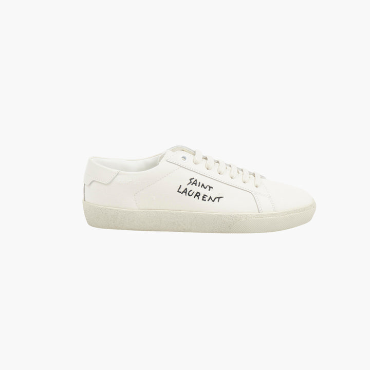 SAINT LAURENT White Sneakers with Signature Logo