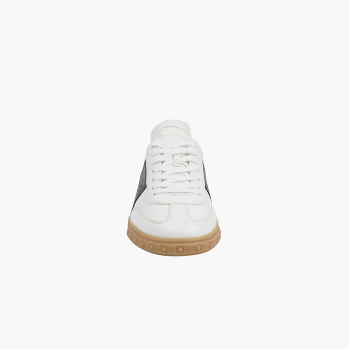 Valentino Garavani White Leather Sneakers with Gum Sole