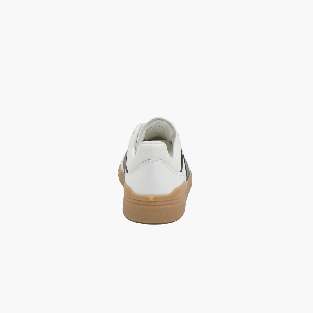 Valentino Garavani White Leather Sneakers with Gum Sole