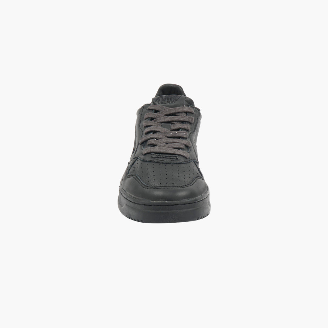Sneakers AUTRY in pelle nera con logo esclusivo e dettaglio bandiera americana