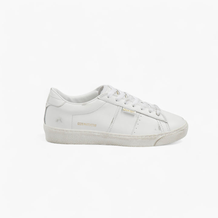 Golden Goose Match Star Sneakers in pelle bianca (W)