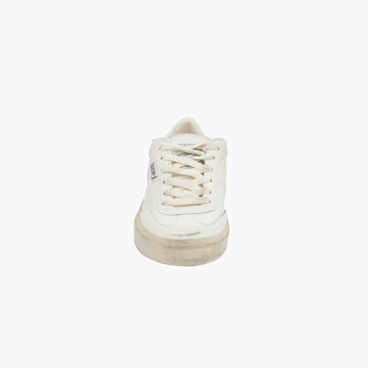 Golden Goose SoulStar White-Gold Distressed Sneakers (W)