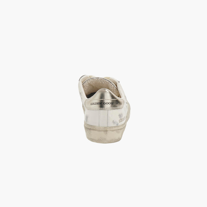 Golden Goose SoulStar White-Gold Distressed Sneakers (W)