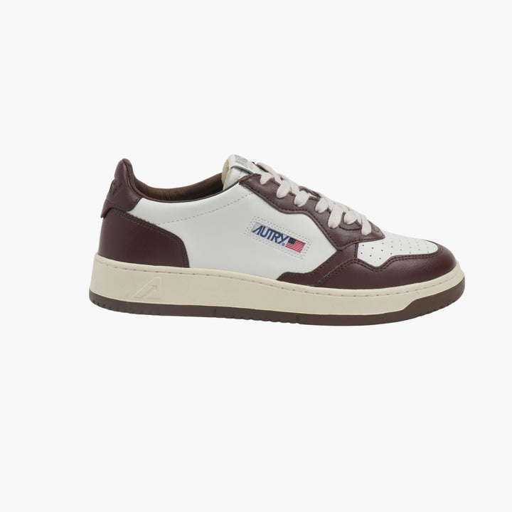 AUTRY Medalist Low Sneakers bianche/marroni da donna