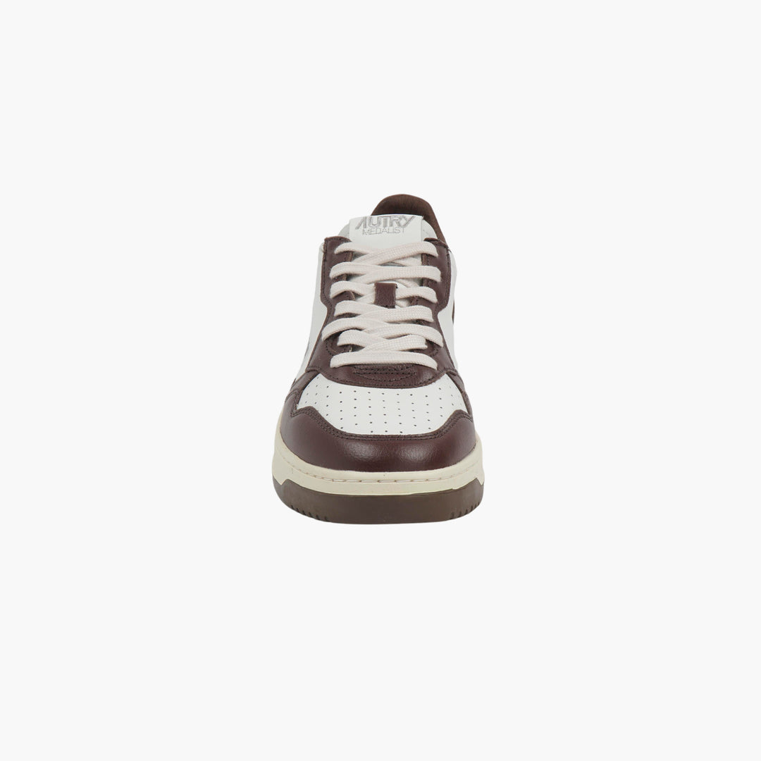 AUTRY Medalist Low Sneakers bianche/marroni da donna