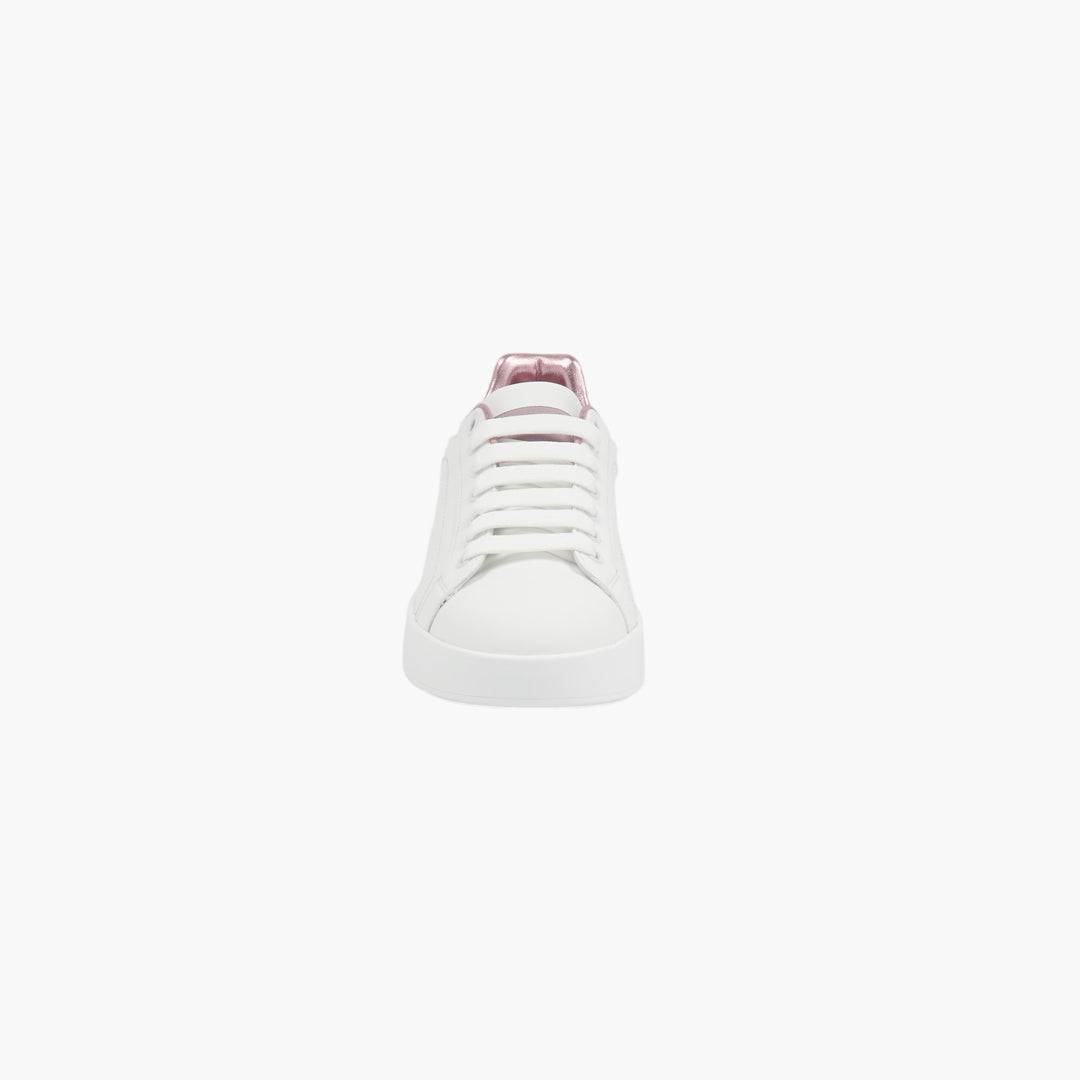 Dolce &amp; Gabbana Sneakers con logo bianco-rosa