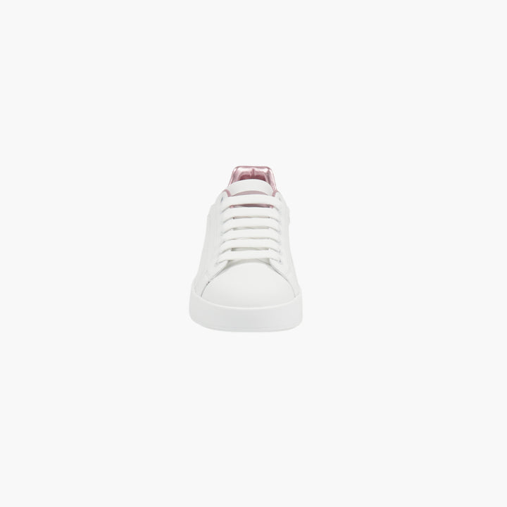 Dolce &amp; Gabbana Sneakers con logo bianco-rosa
