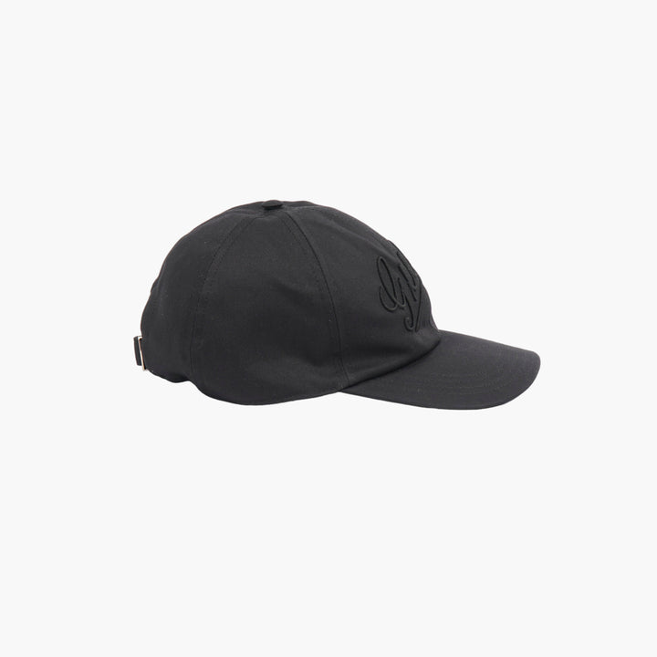 Cappellino GUCCI con logo ricamato in nero