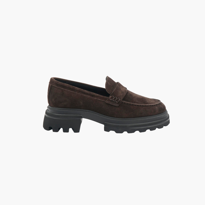 Hogan Dark Brown Leather Shoes