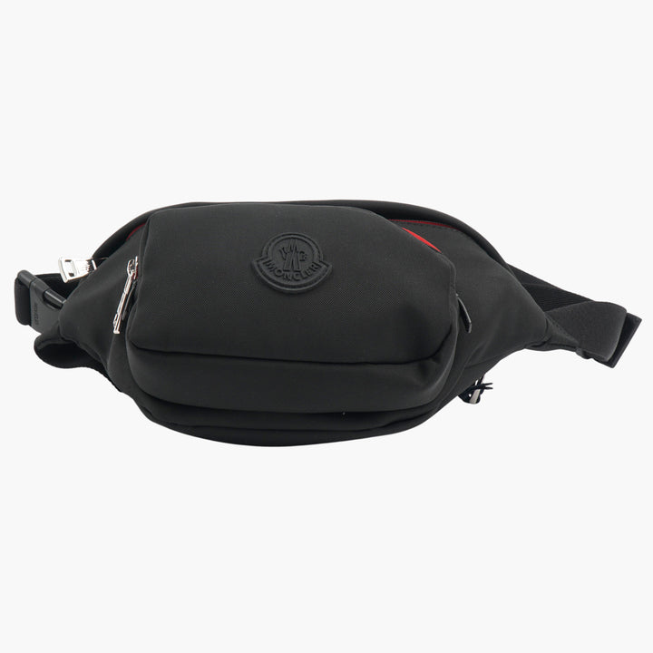 Moncler Black Belt Bag with Adjustable Strap