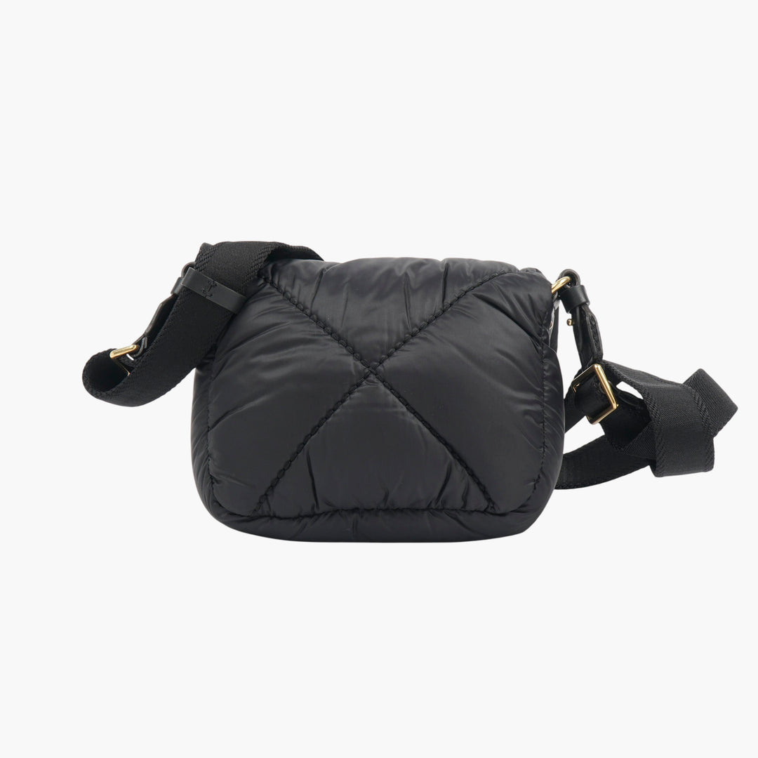 Moncler Black-Gold Quilted Crossbody Bag