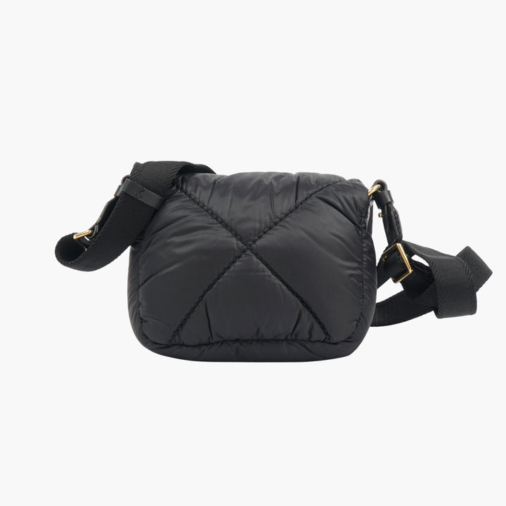 Moncler Black-Gold Quilted Crossbody Bag
