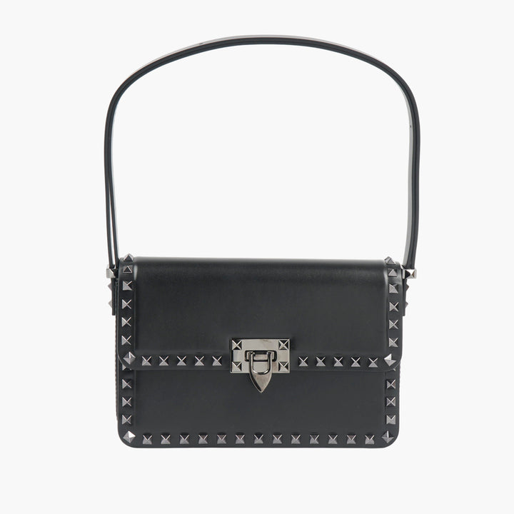 Borsa a tracolla in pelle Valentino Rockstud Nero