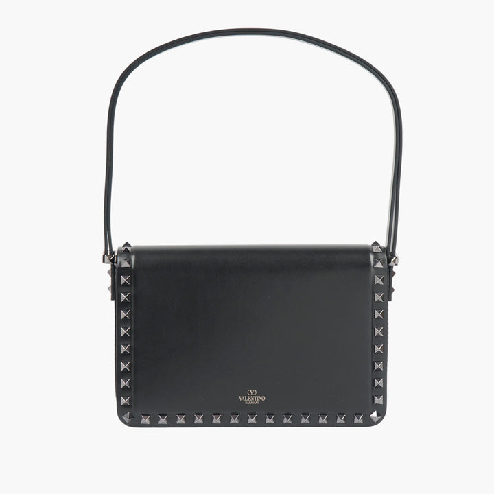 Borsa a tracolla in pelle Valentino Rockstud Nero