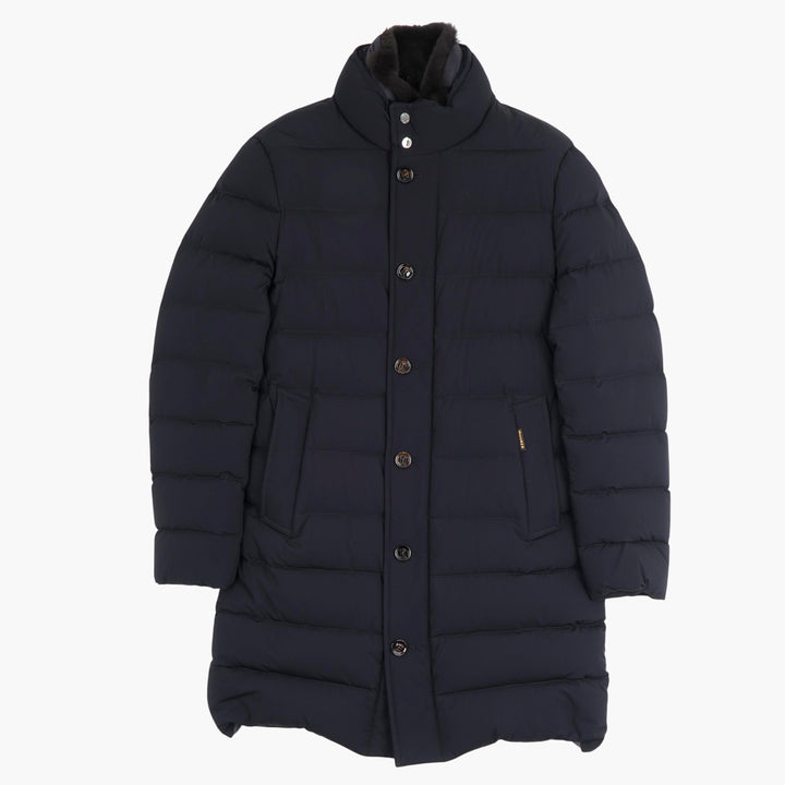 Cappotto trapuntato blu Moorer