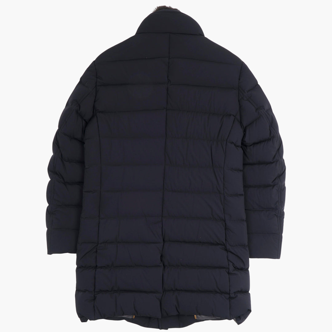 Cappotto trapuntato blu Moorer