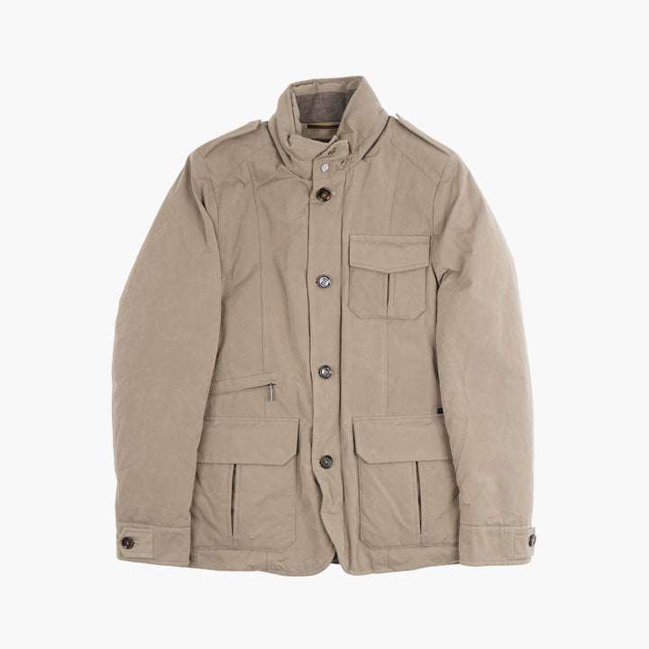 Giacca beige Moorer con tasche multiple