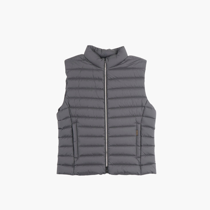 Gilet imbottito trapuntato grigio Moorer