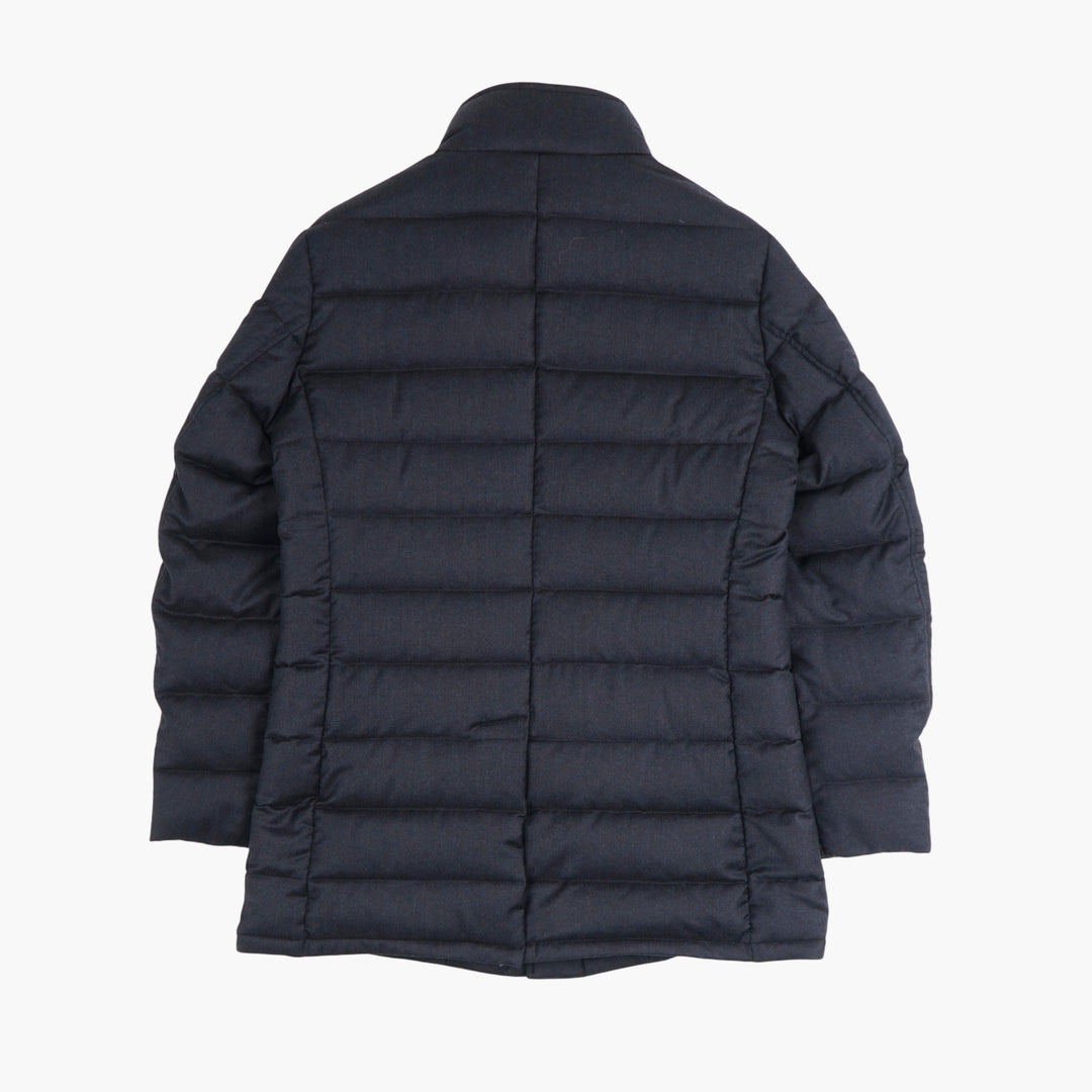 Giacca trapuntata in lana marrone Moorer