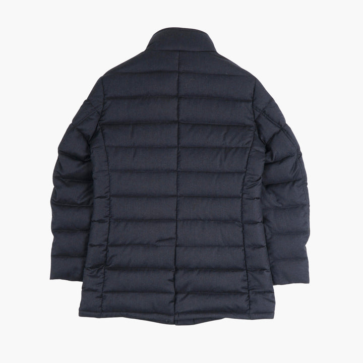 Giacca trapuntata in lana marrone Moorer