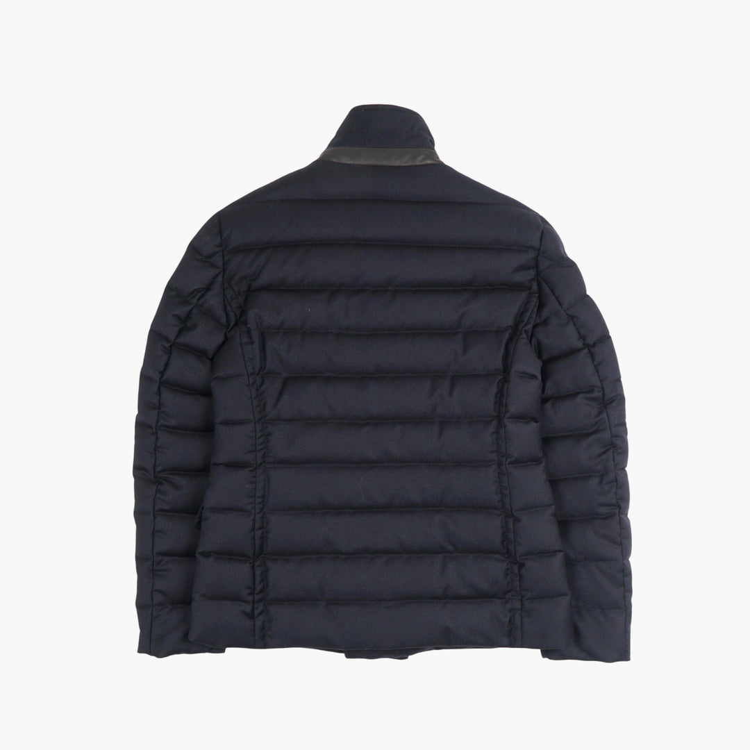 Giacca doppiopetto blu Moorer