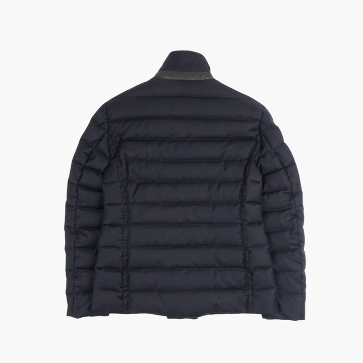 Giacca doppiopetto blu Moorer