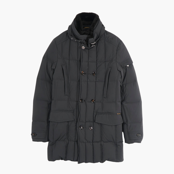 Cappotto invernale trapuntato blu Moorer