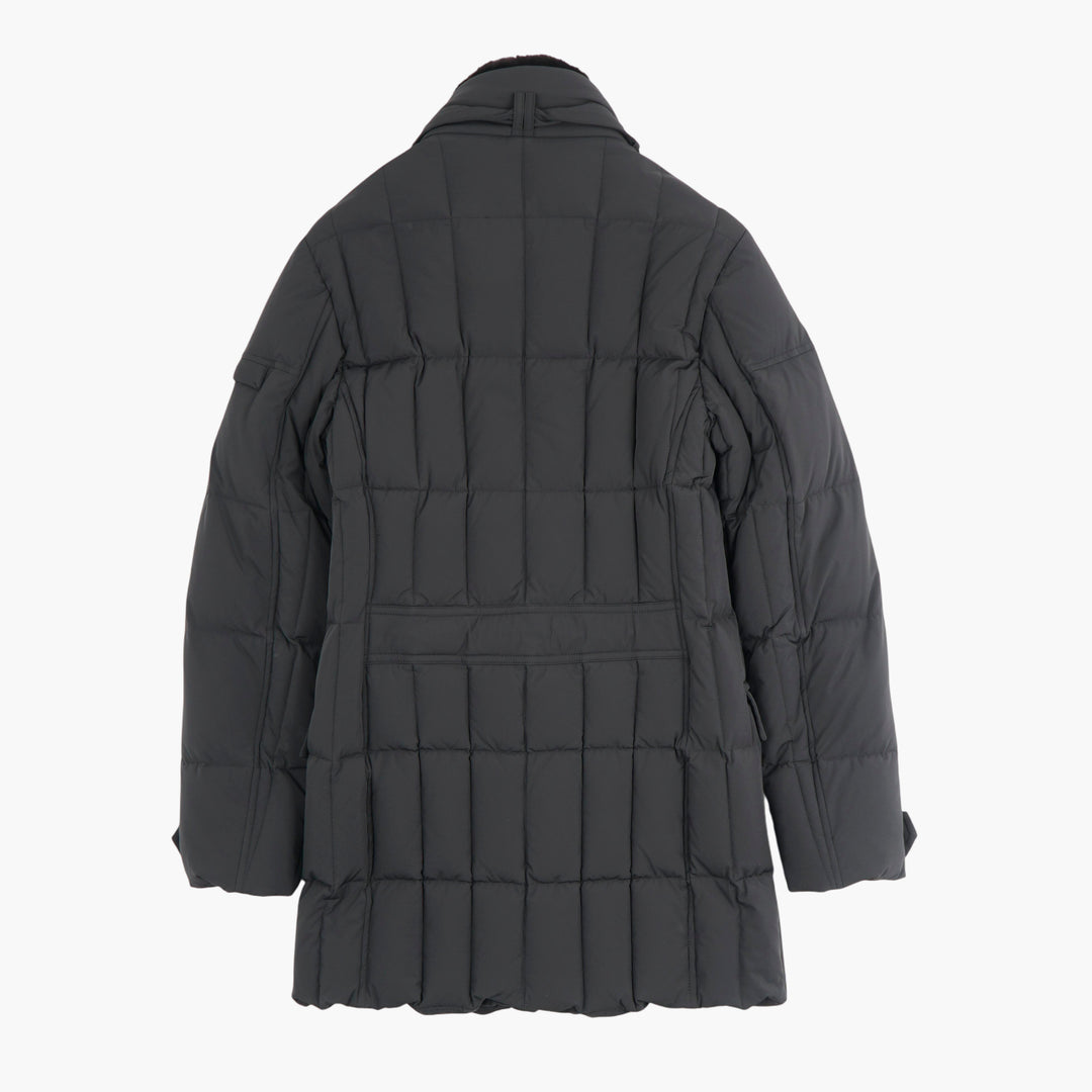 Cappotto invernale trapuntato blu Moorer