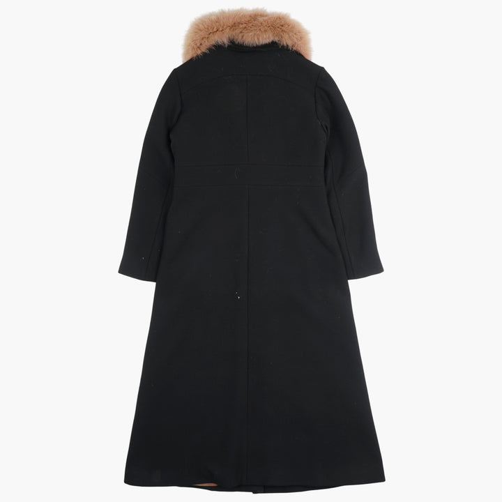 Cappotto Moorer Nero con collo in pelliccia