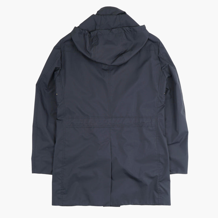 Cappotto doppiopetto blu Moorer