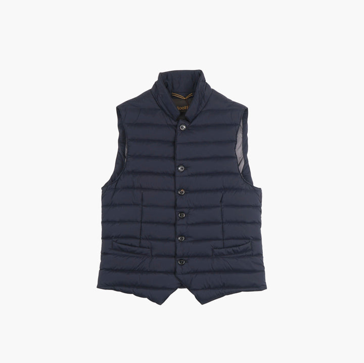 Gilet imbottito blu Moorer